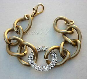 yzC^A@uXbg@uXbg`F[g[AeB[NS[hp bracciale con catene tono oro antico ed elementi di strass