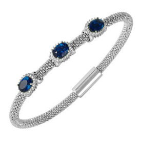 【送料無料】イタリアン　ブレスレット　スターリングシルバーブレスレットタンザナイトargento sterling 925 da donna past presentfuture bracciale w tanzanite