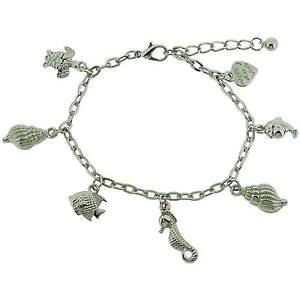 �y���������z�C�^���A���@�u���X���b�g�@�G�N�X�e���_�[�u���X���b�gtoc ragazze silvertone sea life bracciale con charm 7 15 extender