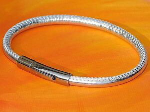 【送料無料】イタリアン ブレスレット シルバーナッパステンレスライムベイスチールブレスレットdonna 4mm argento nappa amp; bracciale in acciaio inossidabile da lyme bay art