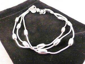 �y���������z�C�^���A���@�u���X���b�g�@�V���o�[�V���o�[�u���X���b�g�u���X���b�g�o�b�O�r�[�Y�}���`�X�g�����hsilver plated multi strand con perline dargento braccialebraccialetto gratis borsa regal