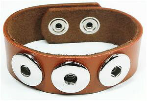 【送料無料】イタリアン ブレスレット スキンカフボタンボタンブレスレットライトブラウンブレスレットnuovo bracciale pelle bottone a pressione bracciale vera pelle da donna button bracelet marr