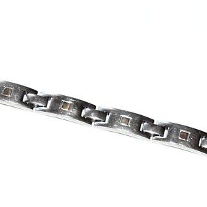 �y���������z�C�^���A���@�u���X���b�g�@�O����nuova inserzionebracelet gourmette en acier inoxydable carr dor 215cm bijou