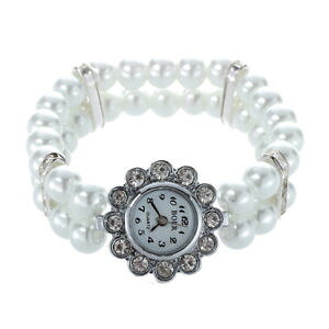 yzC^A@uXbg@uXbg5xfiore orologio bracciale elasticizzato in perle bianche n3u3