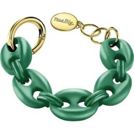 【送料無料】イタリアン　ブレスレット　ビッグカフエメラルドグリーンシリコンファッションthink big bracciale donna jewels posh navy tbj0016 verde smeraldo moda silicone