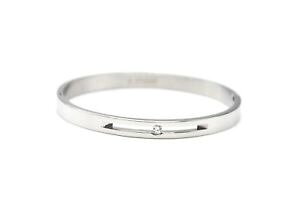 �y���������z�C�^���A���@�u���X���b�g�@�u���X���b�g�W���R�j�E��bc2459e bracelet jonc acier argent ajour avec strass zirconium