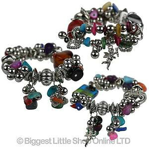 yzC^A@uXbg@y_guXbgnuovo donne ragazze spesso colorato braccialetto con ciondolo elasticizzata