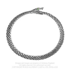 yzC^A@uXbg@SVbNs[^[O[NX^Xl[N\tBAuXbgalchemy gothic peltro verde di cristallo sophia serpente ouroboros braccialetto a121