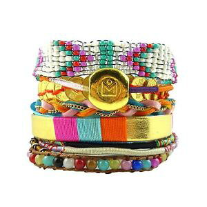 �y���������z�C�^���A���@�u���X���b�g�@�u���X���b�g�t�@�b�V����bracelet brsilien ethnique perles dor multibrins tendance fashion