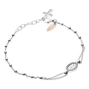 �y���������z�C�^���A���@�u���X���b�g�@�J�t�V���o�[�N���X�X�����t�X�L�[bracciale montenapoleone bagutta mb007 argento 925 rosario croce swarovski