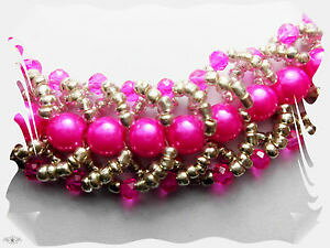 �y���������z�C�^���A���@�u���X���b�g�@�u���X���b�g�s���N�V���o�[incantevole bracciale in una complessa fdeltechnik lavorato * rosa * argento