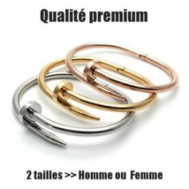 【送料無料】イタリアン　ブレスレット　ブレスレットアルジェントハイライトバラノワールネイルbracelet clou luxe argent, or, or rose, noir jonc nail bijou love clous