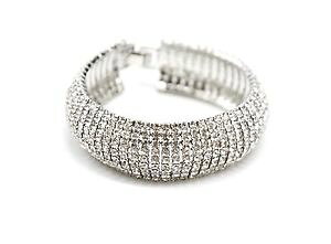 �y���������z�C�^���A���@�u���X���b�g�@�u���X���b�g�}���V�F�b�g�V�b�Nbc2281e bracelet manchette arrondie 9 rangs strass et mtal argent chic so