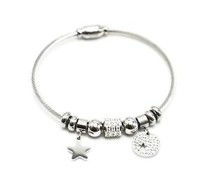 �y���������z�C�^���A���@�u���X���b�g�@�u���X���b�g�G�g���[��nuova inserzionebc3390e bracelet jonc aimant torsad avec charms cercle strass et etoile a