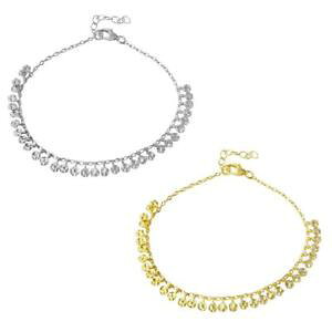 �y���������z�C�^���A���@�u���X���b�g�@�y���_���g�u���X���b�g���Oargento sterling confetti gancetto di collegamento braccialetto con ciondolo, 3