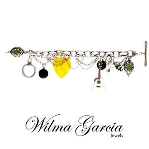 �y���������z�C�^���A���@�u���X���b�g�@�K���V�A�u���X���b�gwilma garcia lusso decorativa bracciale con charm