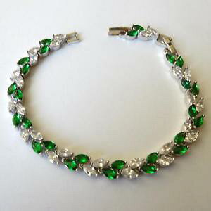 yzC^A@uXbg@ejXuXbgVo[zCgGhbracciale tennis donna c argento smeraldi zirconi bianchi 17,5 20,5 cm 332 aa
