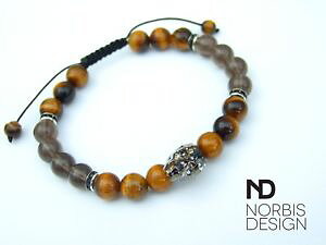 yzC^A@uXbg@YLbcACX[L[XJXtXL[C`uXbgmens tigers eyesmoky teschio braccialetto con cristalli swarovski 69 pollici con elastico