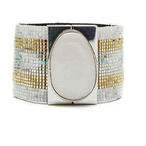 �y���������z�C�^���A���@�u���X���b�g�@�u���X���b�g�}���V�F�b�g�k�tbracelet manchette *hipanema* modele hopis taille m 17cm neuf