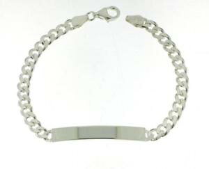 yzC^A@uXbg@\bhVo[v[N^`F[uXbgbracciale in vero argento massiccio 925 placca incisione targa catena uomo 5mm