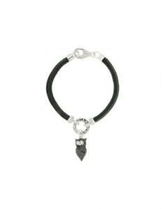�y���������z�C�^���A���@�u���X���b�g�@���x���g�t�N���E�J�troberto giannotti bracciale misteri della notte civetta gfa153 cuoio nero
