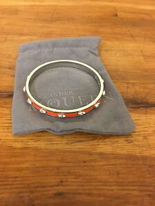 【送料無料】イタリアン ブレスレット アレキサンダーマックイーンスカルオレンジエナメルブレスレットalexander mcqueen teschio arancio 3d smalto amp; ottone braccialetto skinny