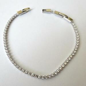 yzC^A@uXbg@ejXuXbgVo[J[zCgbracciale tennis uomo donna colore argento zirconi bianchi 19 21,5 cm 358 aa