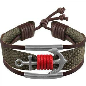 yzC^A@uXbg@ZN^[uXbg[vX`[IWisector bracciale uomo rude salv03 corda e acciaio verde militare originale cool