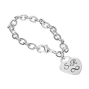 yzC^A@uXbg@g[[X^[OVo[uXbgVo[id bracciale argento con cuore rimorchio 925 sterling argento con incisione a scelta nuovo