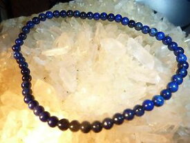 【送料無料】イタリアン　ブレスレット　ブレスレットラピスラズリロンドソリッドbracelet extensible solide en lapis lazuli perles ronde 4mm longueur 19cm
