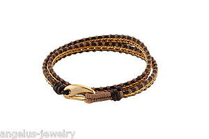 �y���������z�C�^���A���@�u���X���b�g�@�y���O�����x�[�W���X�g���b�v�X�e�����X�X�`�[��alraune, cinturino in pell glam , beige, 37 cm, 2reihig, acciaio inox