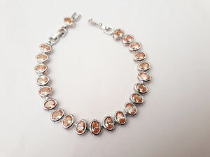 �y���������z�C�^���A���@�u���X���b�g�@�G�N�X�e���_�u���X���b�govale in morganite 7 bracciale con extender