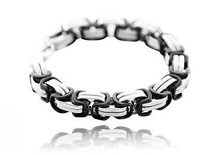 yzC^A@uXbg@JtfLOJtXeXX`[Vo[ubNbracciale modello re bracciale acciaio inox 316l argentonero b 12mm l 19 23 cm