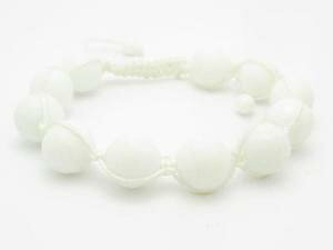 yzC^A@uXbg@fUCX^bJur[YuXbgshamballa design macram bianco agata perlina accatastabile bracciale unico