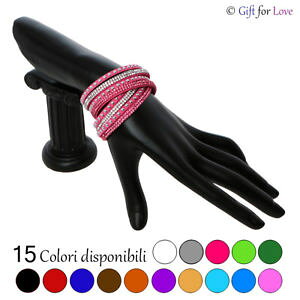 yzC^A@uXbg@JtXtXL[IWiCXg[NX^XLbracciale donna swarovski element originale g4love cristalli strass pelle regalo