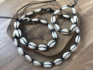 �y���������z�C�^���A���@�u���X���b�g�@���u���X���b�g�{�l�b�N���X�N���X�}�X�n���h�R���L���Gle conchiglie set di 3cavigliera braccialetto girocollo natale giftidea boho fatto a mano