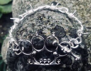 yzYuXbg@925oCLOSVbNfeeanddavebarbed wire duster bracelet 925 silver biker viking gothic metal feeanddave