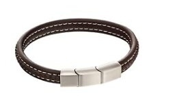 【送料無料】メンズブレスレット　フレッドベネットブレスレットブラウンブレスレットfred bennett bracelet plait mixed brushed finish brown leather bracelet b5120