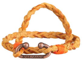【送料無料】メンズブレスレット　ヒューゴボスオレンジイタリアhugo boss orange mens leather bracelet zinc closure brown made in italy