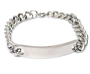 yzYuXbg@YXeXX`[ACfeBeBuXbg{bNXp[\iCYmens stainless steel identity bracelet best man engraved personalised with box