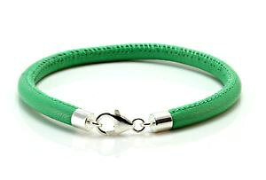 yzYuXbg@mens5mmnappauXbgX^[Omensladies 5mm nappa leather braceletsterling silver claspjade greenhandmade