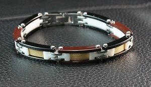 �y���������z�����Y�u���X���b�g�@�Z���~�b�N�e�N�m�����Y�u���X���b�gceramic techno steampunk mens bracelet