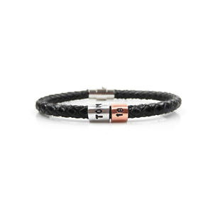 �y���������z�����Y�u���X���b�g�@�p�[�\�i���C�Y�u���X���b�g�{�b�N�Xpersonalised 18th birthday leather bracelet gift boxed free delivery