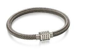 yzYuXbg@listingfredxlbguXbgXeXO[uXbgb5054 listingfred bennett bracelet stainless steel grey steel woven bracelet b5054