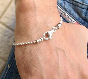 yzYuXbg@Vo[{[`F[r[YX^[OuXbg^Or[Ymilitary silver ball chain bead men 925 sterling 2 women bracelet dog tag bead