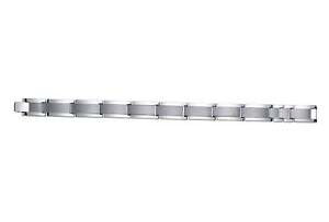 �y���������z�����Y�u���X���b�g�@�^���O�X�e���u���X���b�g�g�[�� listingmens tungsten bracelet 85 length 125mm wide two tone polished amp; brushed