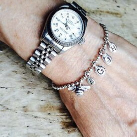【送料無料】メンズブレスレット　チェーンmade to order shmsterlinginitial charm pendantsterling silver initial charm pendant on bead chain bracelet made to ord