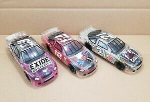 �y���������z�͌^�ԁ@�X�|�[�c�J�[�@�z�b�g�z�C�[���Y�T�C�����b�g�X�P�[���v���X�`�b�Nlot of 3 nascar hot wheels autographed 124 scale plastic transparent car signed