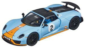 yz͌^ԁ@X|[cJ[@|VFXpC_[Kt[VOXbgJ[fJporsche 918 spyder gulf racing 2 slot car 132 model carrera