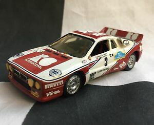 �y���������z�͌^�ԁ@�X�|�[�c�J�[�@�����`�A�^���K�t�����I�����[�z���C�g���^�����f��meri tameo hand built 143 lancia 037 targa florio rally 1983 white metal model